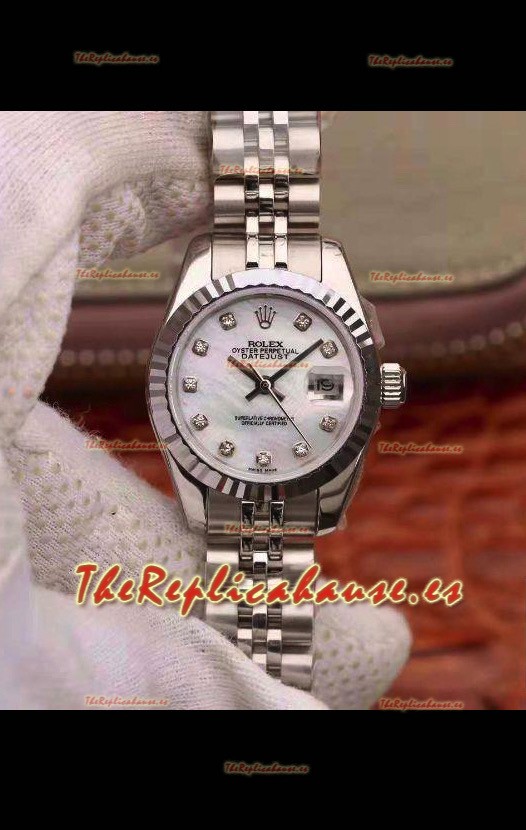 Rolex Datejust Ladies 28MM Movimiento Cal.3135 Réplica Suiza en Caja de Acero 904L