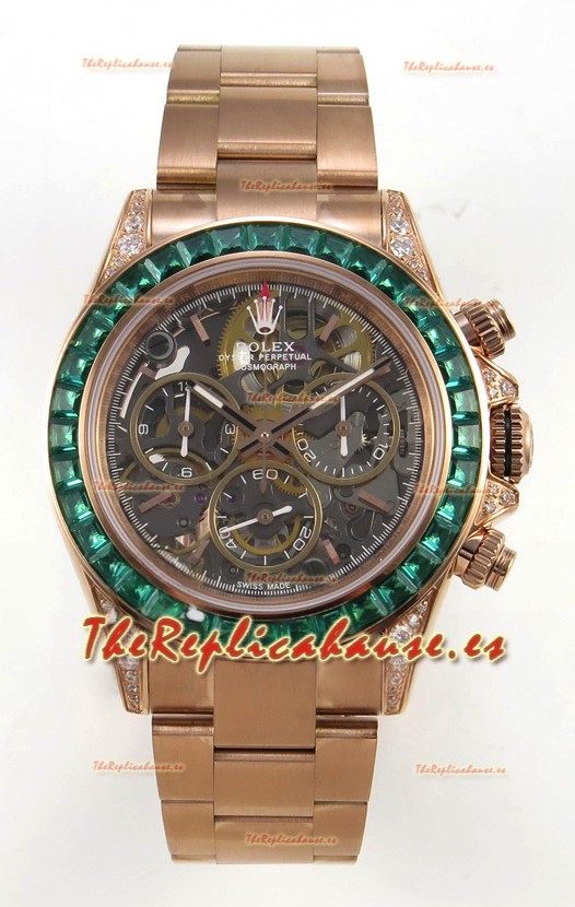 Reloj Rolex Daytona Super Clone Edición "Artisans De Genève - Glacier" Oro Rosado