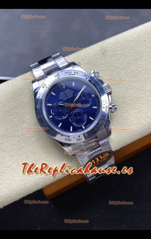 Reloj Rolex Daytona Super Clone M116509 Movimiento Original Cal.4131 - Acero 904L en Dial Azul