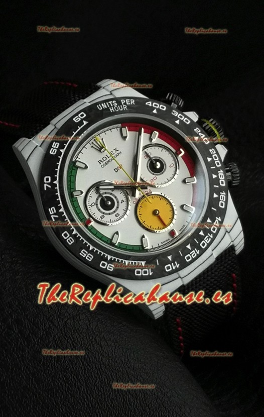 Reloj Rolex Daytona DiW Edición Ferrari Dial Blanco - Caja Ligera de Carbono Forjado