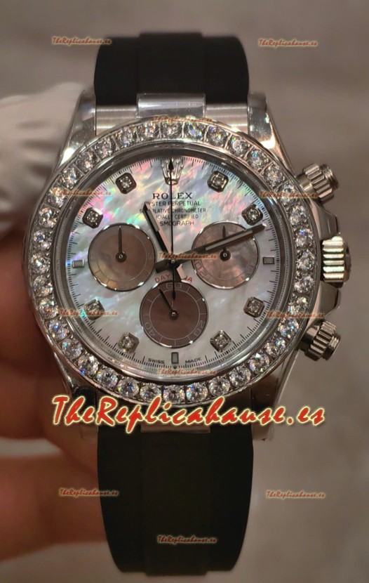 Reloj Rolex Daytona Super Clone Caja Acero Movimiento Cal.4131 Bisel de Zafiro Personalizado