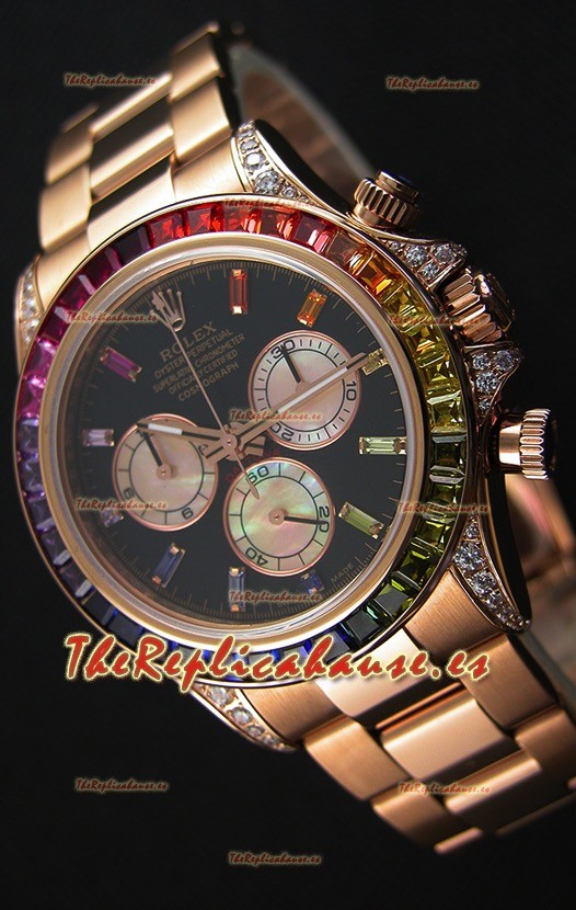 Rolex Cosmograph Daytona 116595RBOW Everose Réplica a Espejo 1:1 Movimiento Cal.4130
