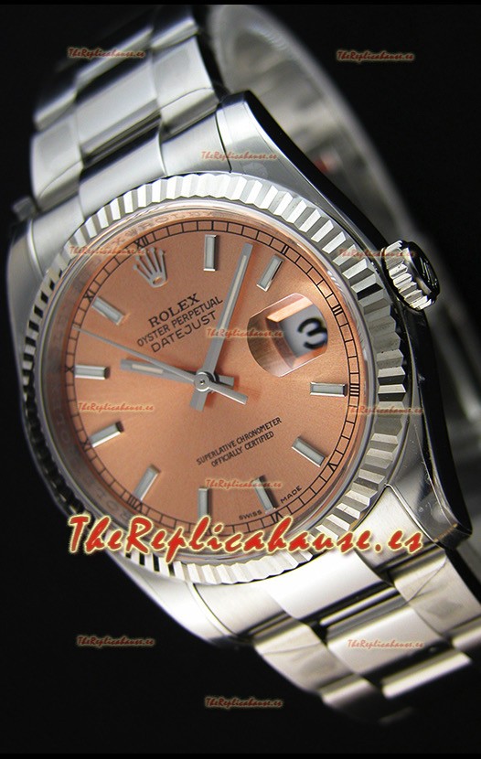 Rolex Datejust Reloj Réplica Japonés - Dial Champange en 36MM con correa Oyster