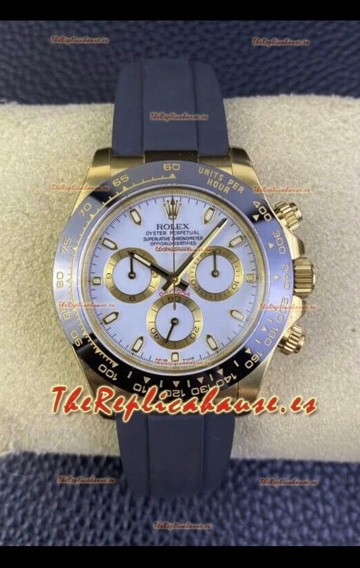 Rolex Daytona 116518-1 Oro Amarillo Movimiento Original Cal.4130 - Espejo 1:1 Reloj Acero 904L