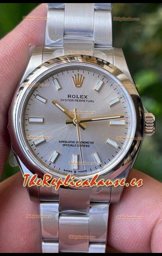 Rolex Oyster Perpetual REF#277200 31MM Movimiento y Réplica Suizo Dial Acero Acero 904L Reloj Réplica Espejo 1:1