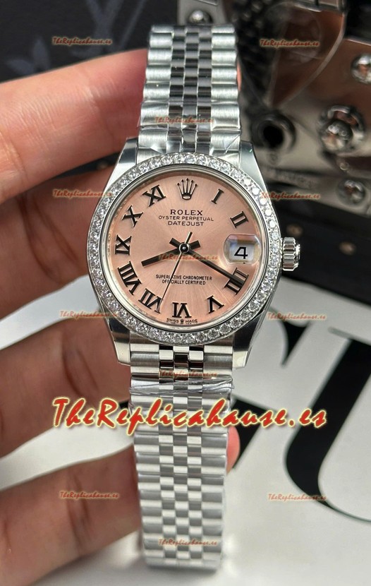 Rolex Super Clone Datejust ETA 2688 Movement 31MM Reloj Caja Acero Inoxidable Dial Champange