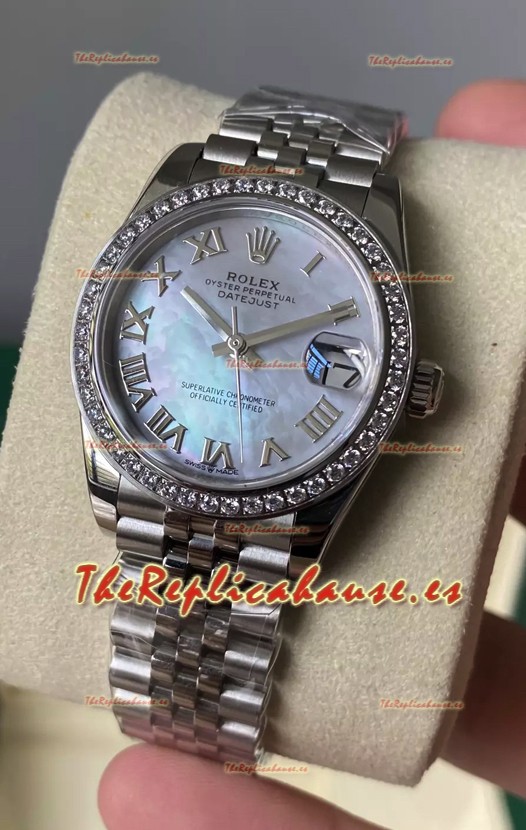Rolex Datejust 278384 31MM Réplica Suiza en Acero 904L Dial Perla - Espejo 1:1
