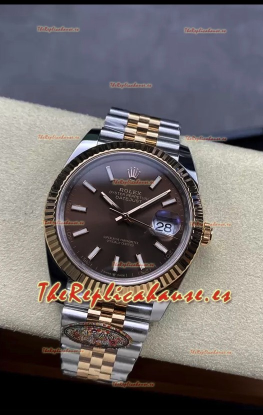 Rolex Datejust 126331 41MM Suizo ETA 3235 Reloj Réplica Espejo 1:1 en Oro Rosado Acero 904L