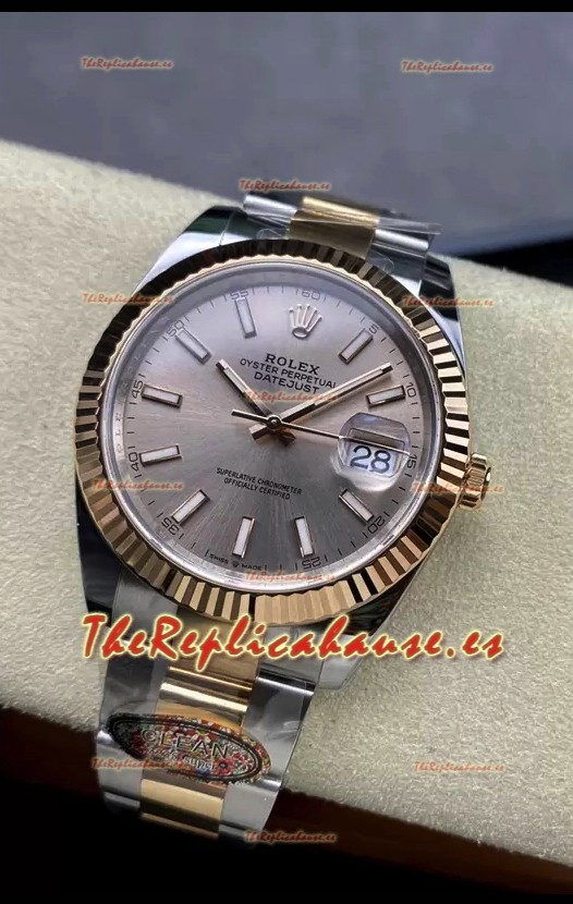 Rolex Datejust 126331 41MM Suizo ETA 3235 Reloj Réplica Espejo 1:1 en Oro Rosado Acero 904L