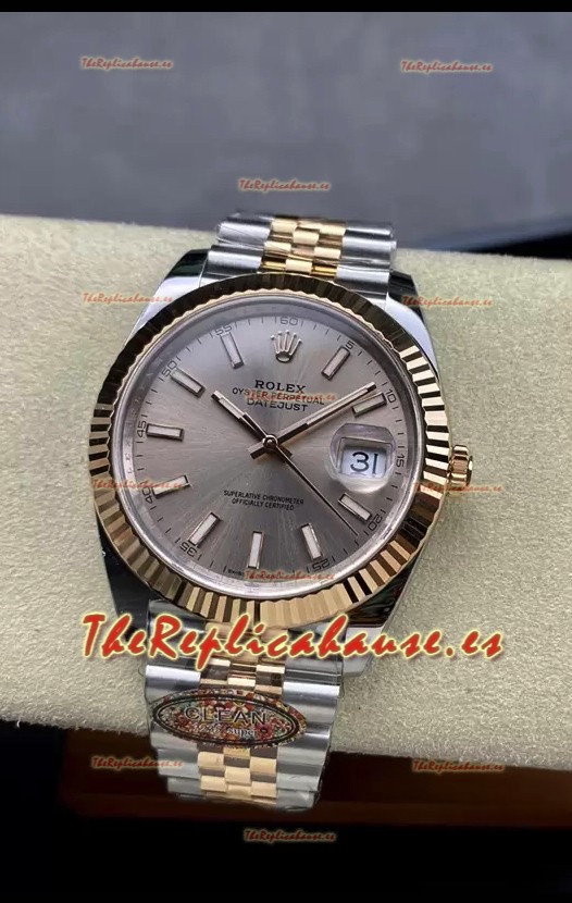 Rolex Datejust 126331 41MM Suizo ETA 3235 Reloj Réplica Espejo 1:1 en Oro Rosado Acero 904L