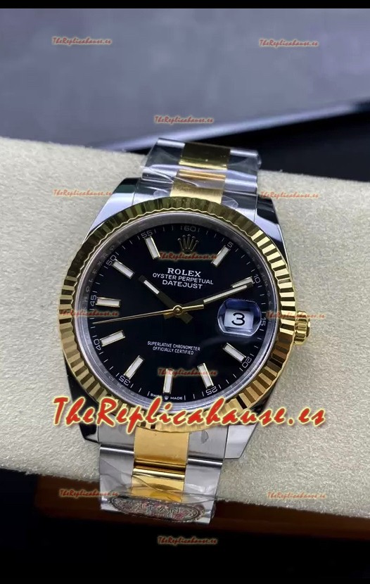 Rolex Datejust 126331 41MM Suizo ETA 3235 Reloj Réplica Espejo 1:1 en Oro Amarillo Acero 904L