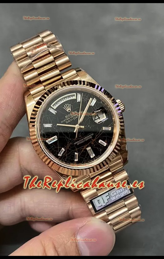 Rolex Day Date Presidencial Reloj Oro Rosado 18K 40MM - Dial Eisenkiesel Calidad Espejo 1:1