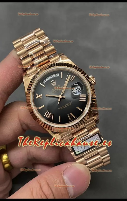 Rolex Day Date Presidential Reloj Oro Rosado 18K 40MM - Dial Marrón Calidad Espejo 1:1