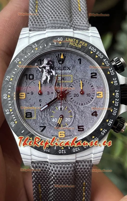 Rolex Cosmograph Daytona DiW Space Mission Reloj Fibra de Carbono - Movimiento Cal.4130