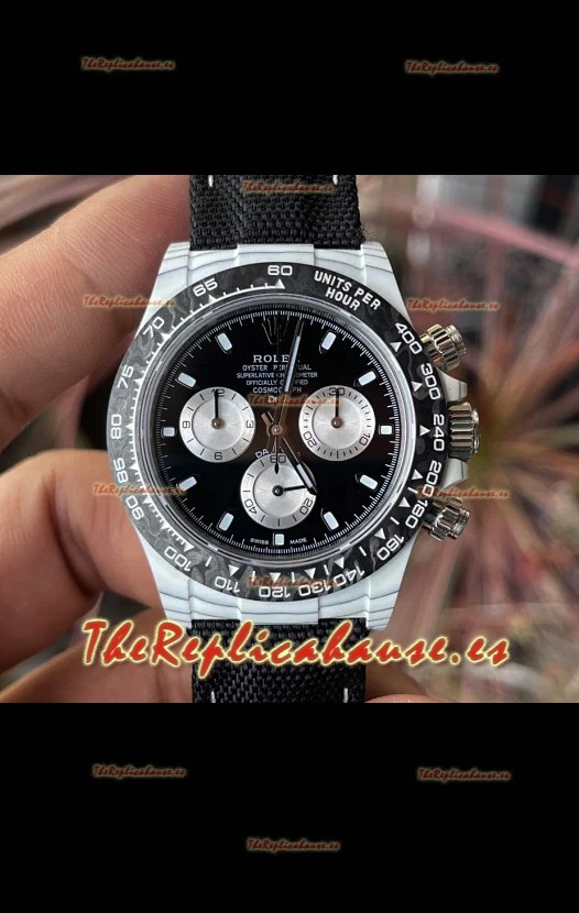 Rolex Cosmograph Daytona Edición DiW Irbis V2 Reloj Fibra de Carbon - Movimiento Cal.4130