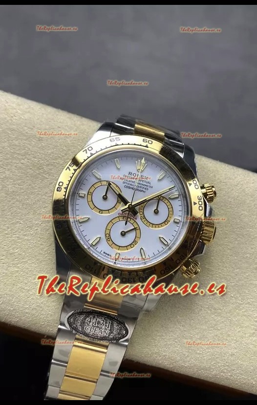 Rolex Daytona Super Clone M126503 Oro Amarillo Dos Tonos Movimiento Original Cal.4131