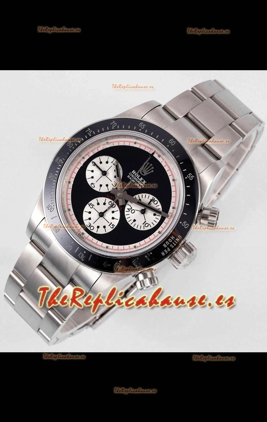 Rolex Daytona Super Clone BLAKEN Paul Newman Dial Negro Reloj Réplica Suizo - Movimiento 4130