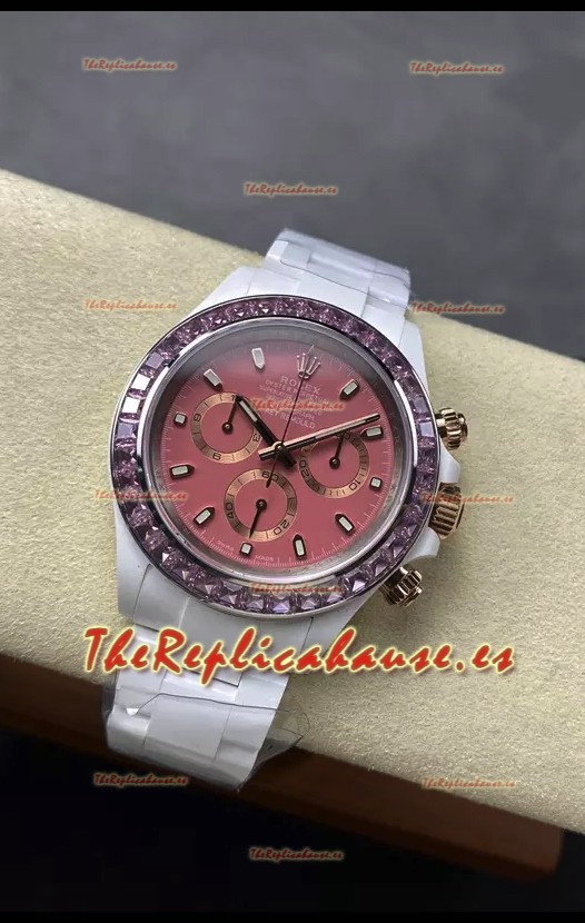 Rolex Daytona AET Remould Dial Verde Octuro Correa Entera en Cerámica en Movimiento Cal.4130
