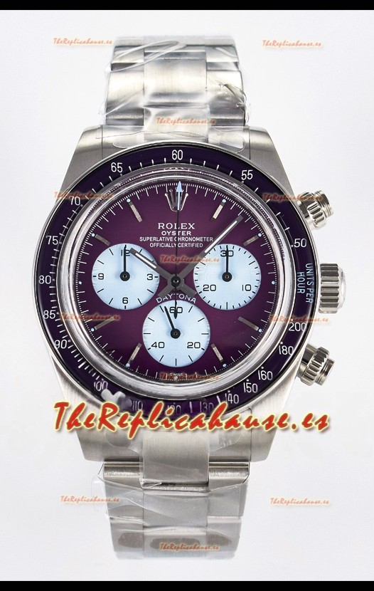 Rolex Daytona Super Clone Artisans De Geneve Edition Dial Granate Reloj Réplica Suizo