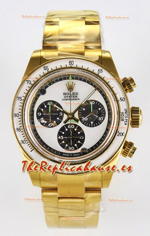 Rolex Daytona Super Clone Neon Artisans De Geneve Oro Amarillo Watch Réplica Suiza