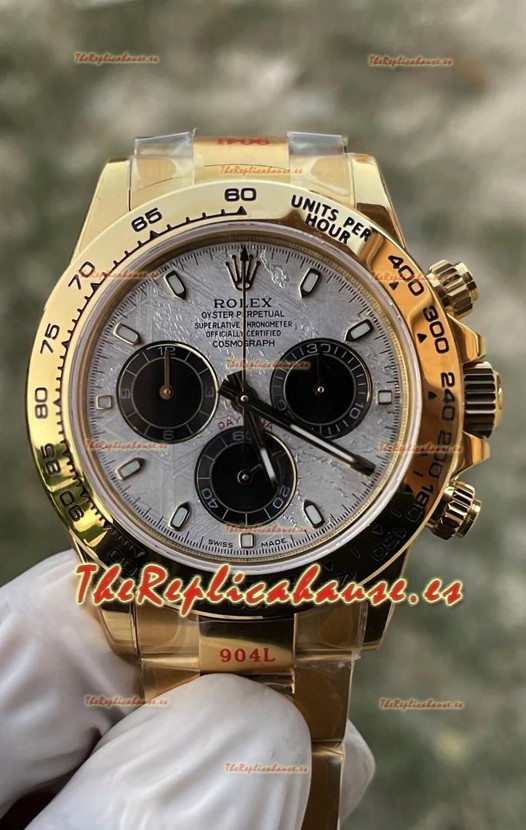 Rolex Daytona Super Clone 116519LN Dial Meteorito Movimiento Cal.4131 - Caja Oro Rosado