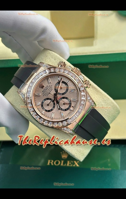 Rolex Daytona Super Clone Caja Oro Rosado & Dial Movimiento Cal.4131 Bisel con Zafiro Personalizado