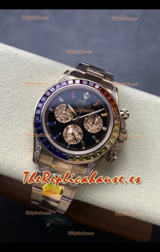 Rolex Daytona Super Clone 116595RBOW Oro Rosado Espejo 1:1 Movimiento Cal.4131 Reloj Réplica