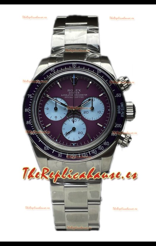Rolex Daytona 116508 Warm Burgundy De Geneve Reloj Acero Inoxidable Réplica Suiza