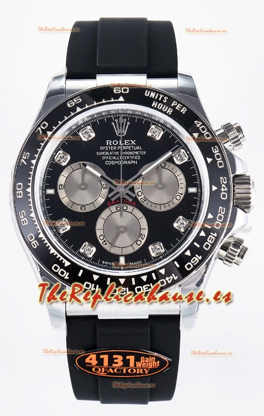 Rolex Cosmograph Daytona 126519LN Dial Negro con Marcadores Diamantes Movimiento Cal.4131