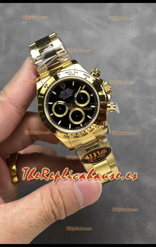 Rolex Cosmograph Daytona M126518 Oro Amarillo Caja y Dial Negros Movimiento Original Cal.4131