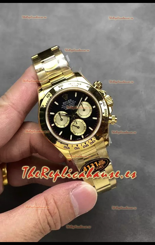 Rolex Cosmograph Daytona M126508 Oro Amarillo Caja y Dial Negros Movimiento Original Cal.4131