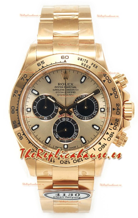 Rolex Cosmograph Daytona M116508 Oro Amarillo Caja y Dial Dorado Moviemiento Original Cal.4131