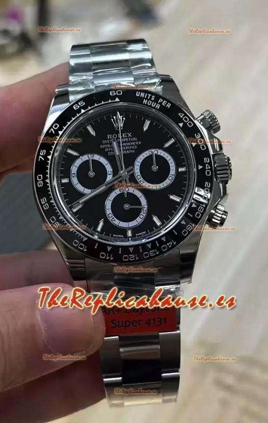 Rolex Cosmograph Daytona M126500LN Dial Negro Movimiento Original Cal.4131 - Reloj Acero 904L