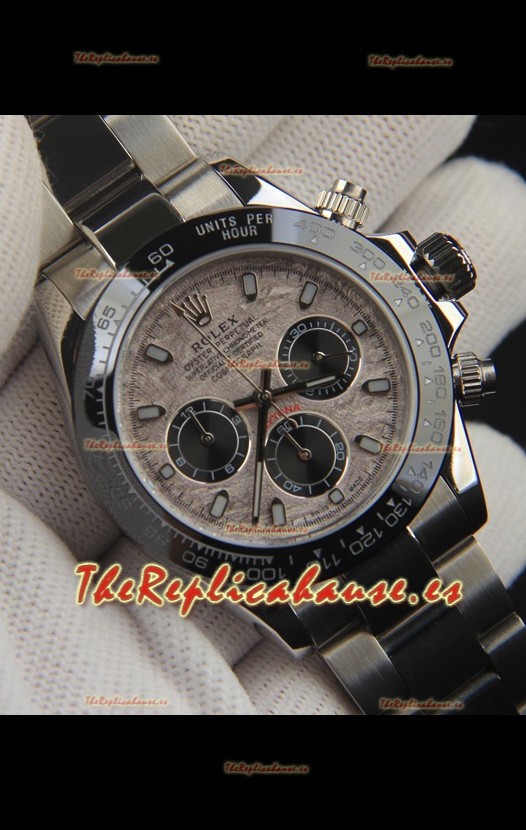 Rolex Daytona Movimiento Japonés Reloj Réplica en Dial Patrón Meteorito
