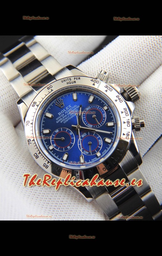 Rolex Daytona Movimiento Japonés Reloj Réplica en Dial Azul 