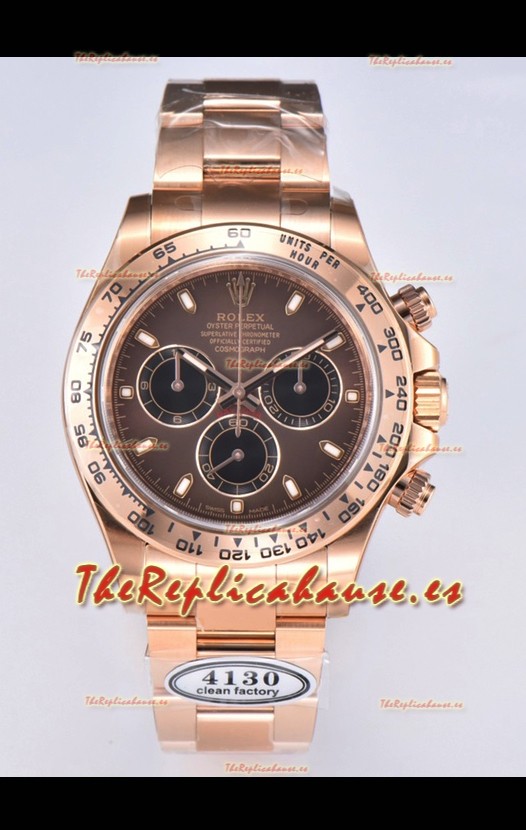 Rolex Cosmograph Daytona M116505-0013 Oro Rosado Movimiento Original Cal.4130 - Reloj Acero 904L
