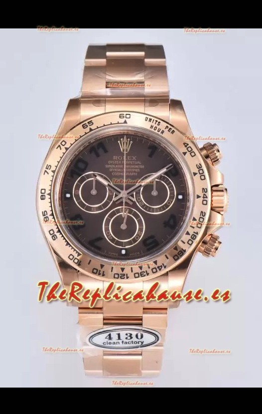 Rolex Cosmograph Daytona M116505-0011 Oro Rosado Movimiento Original Cal.4130 - Reloj Acero 904L