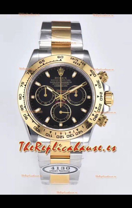 Rolex Cosmograph Daytona M116503-0004 Oro Amarillo Dos Tonos Movimiento Original Cal.4130 - Reloj Acero 904L