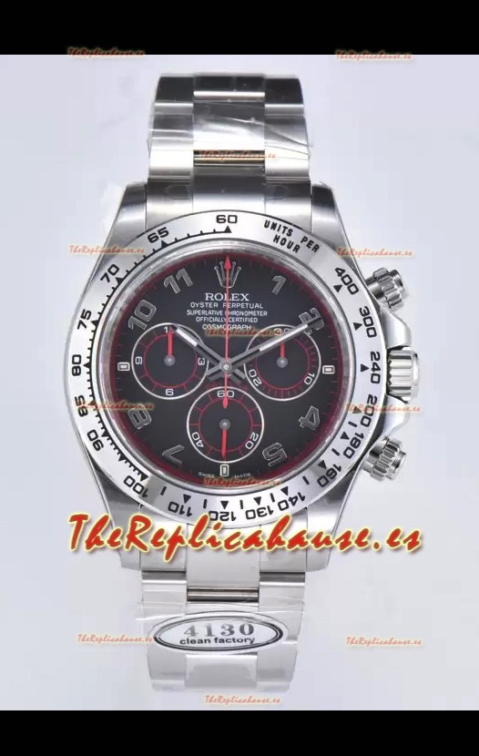 Rolex Cosmograph Daytona M116519 Movimiento Original Cal.4130 - Reloj Acero 904L Dial Negro