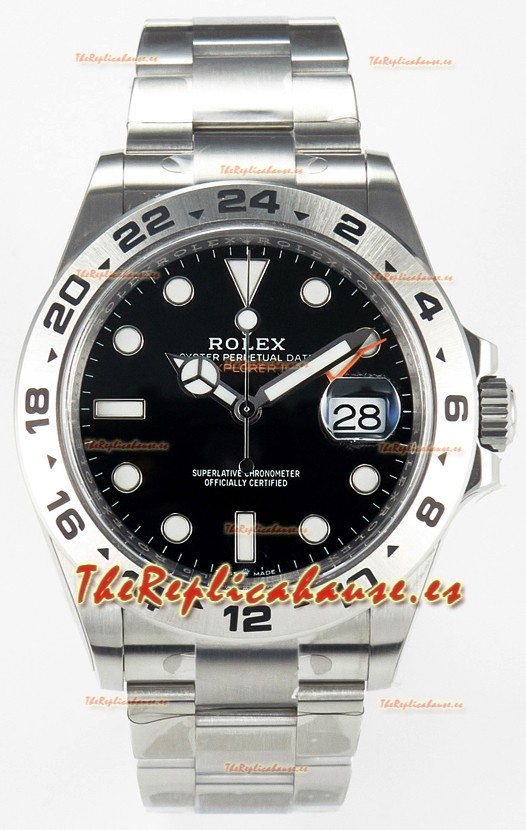 Rolex Explorer II Super Clone M216570-002 Reloj Réplica Espejo 1:1 - Dial Negro CAL. 3285 Movement
