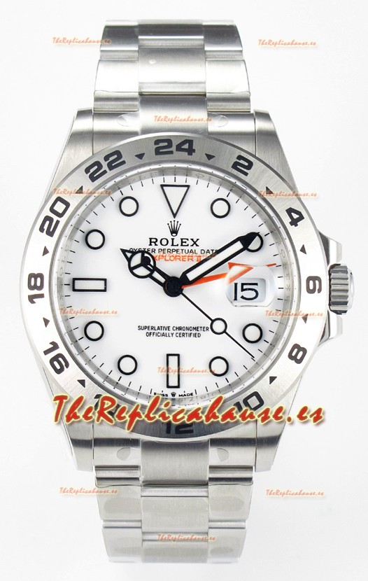 Rolex Explorer II Super Clone M216570-002 Reloj Réplica Espejo 1:1 - Dial Blanco CAL. 3285 Movement