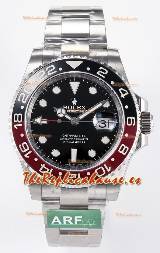 Rolex GMT Masters II Coke Super Clone 116710 Movimiento Cal.3285 Reloj Réplica Suizo