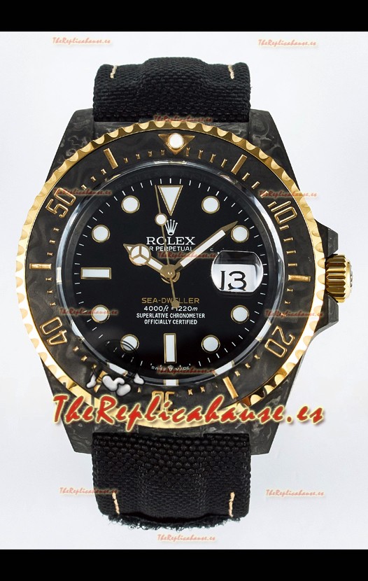 Rolex GMT Masters II Super Clone DiW Edition Réplica Suiza Ligera Reloj Caja Carbono