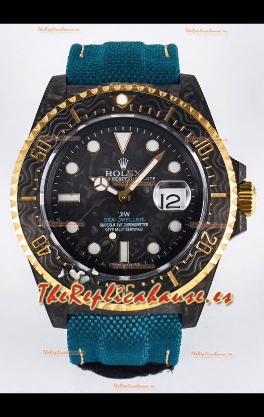 Rolex GMT Masters II Super Clone DiW Edition Réplica Suiza Ligera Reloj Caja Carbono