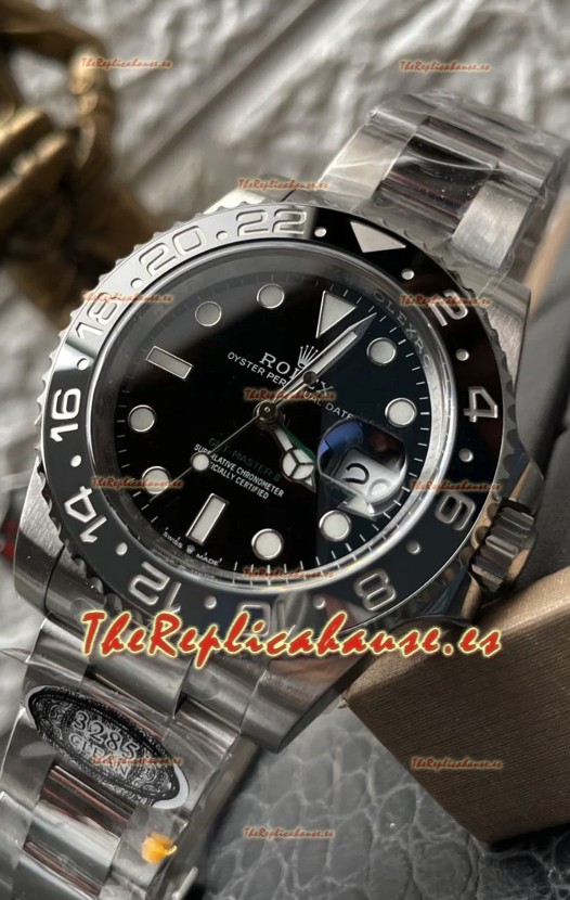 Rolex GMT Masters II 126710GRNR "Bruce Wayne" Acero 904L Correa Oyster Reloj Réplica Suiza