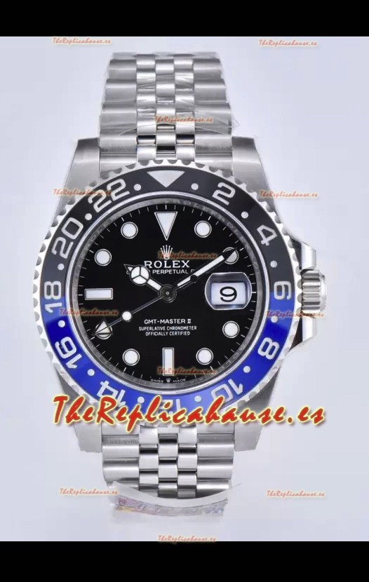 Rolex GMT Masters II 126710BLNR Batman Movimiento Cal.3285 Réplica Suiza - Último Reloj Acero 904L