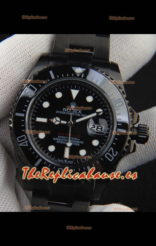 Rolex Sea Dweller Movimiento Japonés Reloj Réplica Dial Negro 43MM