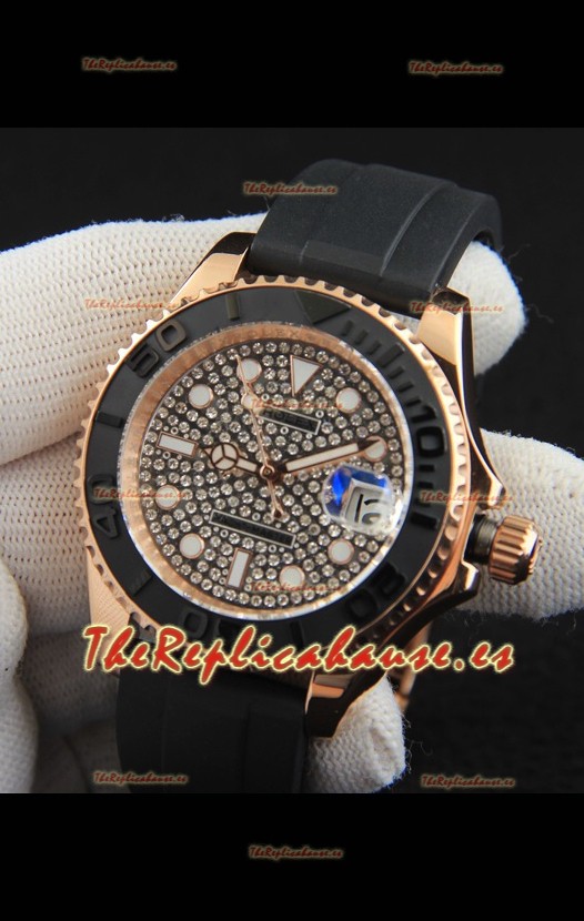 Rolex Yachtmaster Oro Everose Japonés Reloj Réplica- 40MM