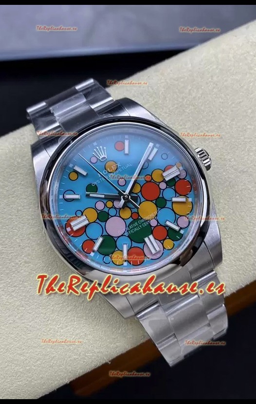 Rolex Oyster Perpetual REF# 124300 Celebration Dial en 41MM Reloj Movimiento Automático ETA 3230