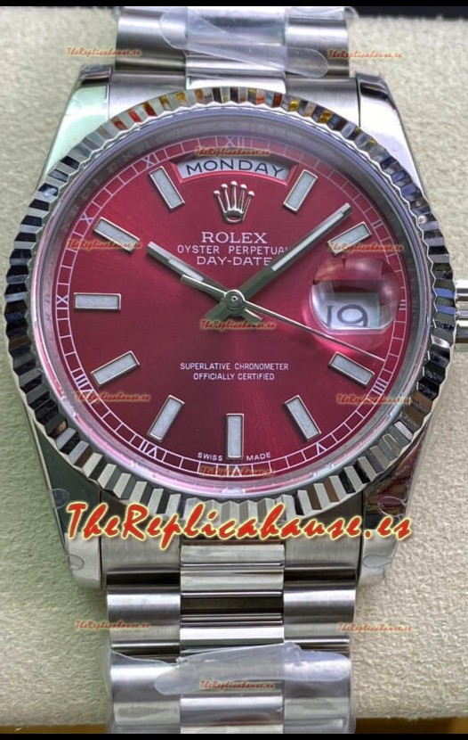 Rolex Day Date Presidential Acero 904L 36MM - Dial Marrón Calidad a Espejo 1:1